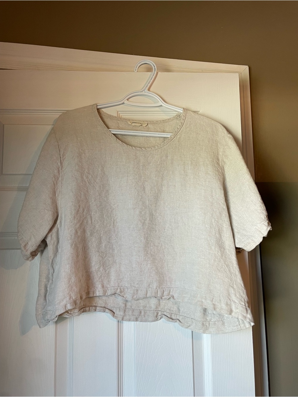 Gillian Stevens Linen Short-Sleeve Top